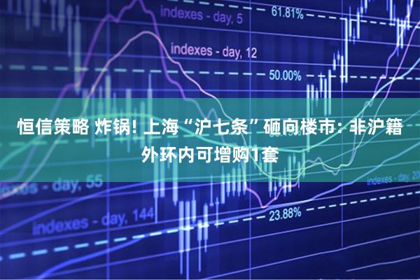 恒信策略 炸锅! 上海“沪七条”砸向楼市: 非沪籍外环内可增购1套