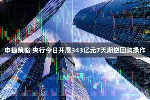 申捷策略 央行今日开展343亿元7天期逆回购操作